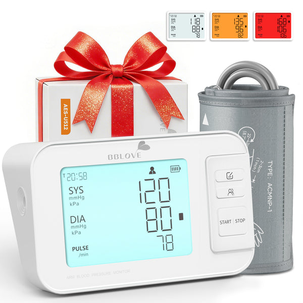 Blood Pressure Monitors for Home Use, Clinically Accurate Blood Pressure Machine, XL Blood Pressure Cuff, Irregular Detection, Large LCD 3-Color Display, Dual User, Voice Broadcast