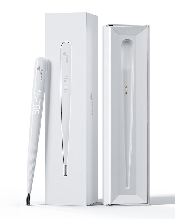 BBLOVE Digital Thermometer for Adults and Kids, Fast Reading Digital Thermometer with LED Display, Medical Grade Rechargeable Oral Thermometer for Adults with Portable Charging Case and Fever Alarm