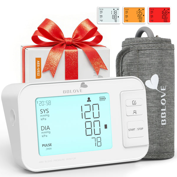 Blood Pressure Monitors for Home Use, Clinically Accurate Blood Pressure Machine, XL Blood Pressure Cuff, Irregular Detection, Large LCD 3-Color Display, Dual User, Voice Broadcast